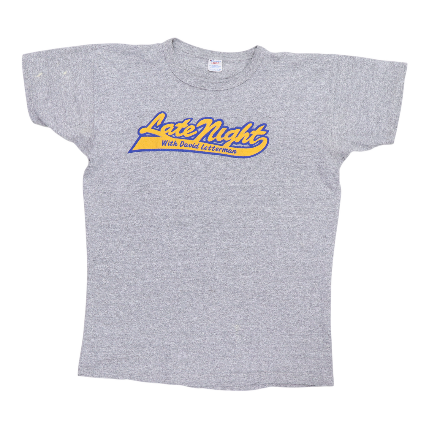 1980s Late Night With David Letterman Champion Shirt