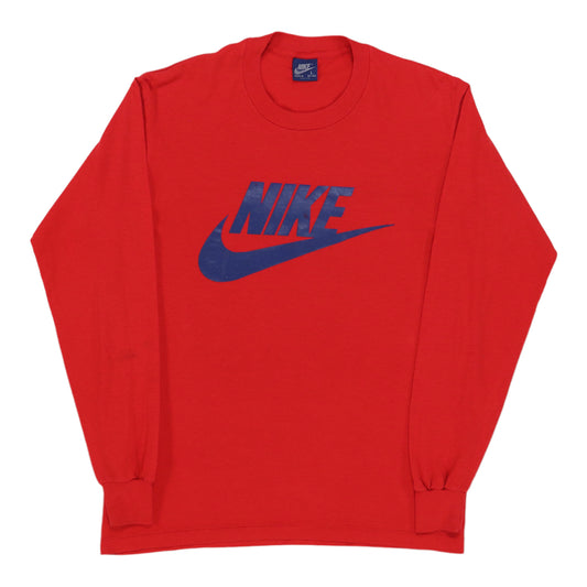 1980s Nike Red Long Sleeve Shirt