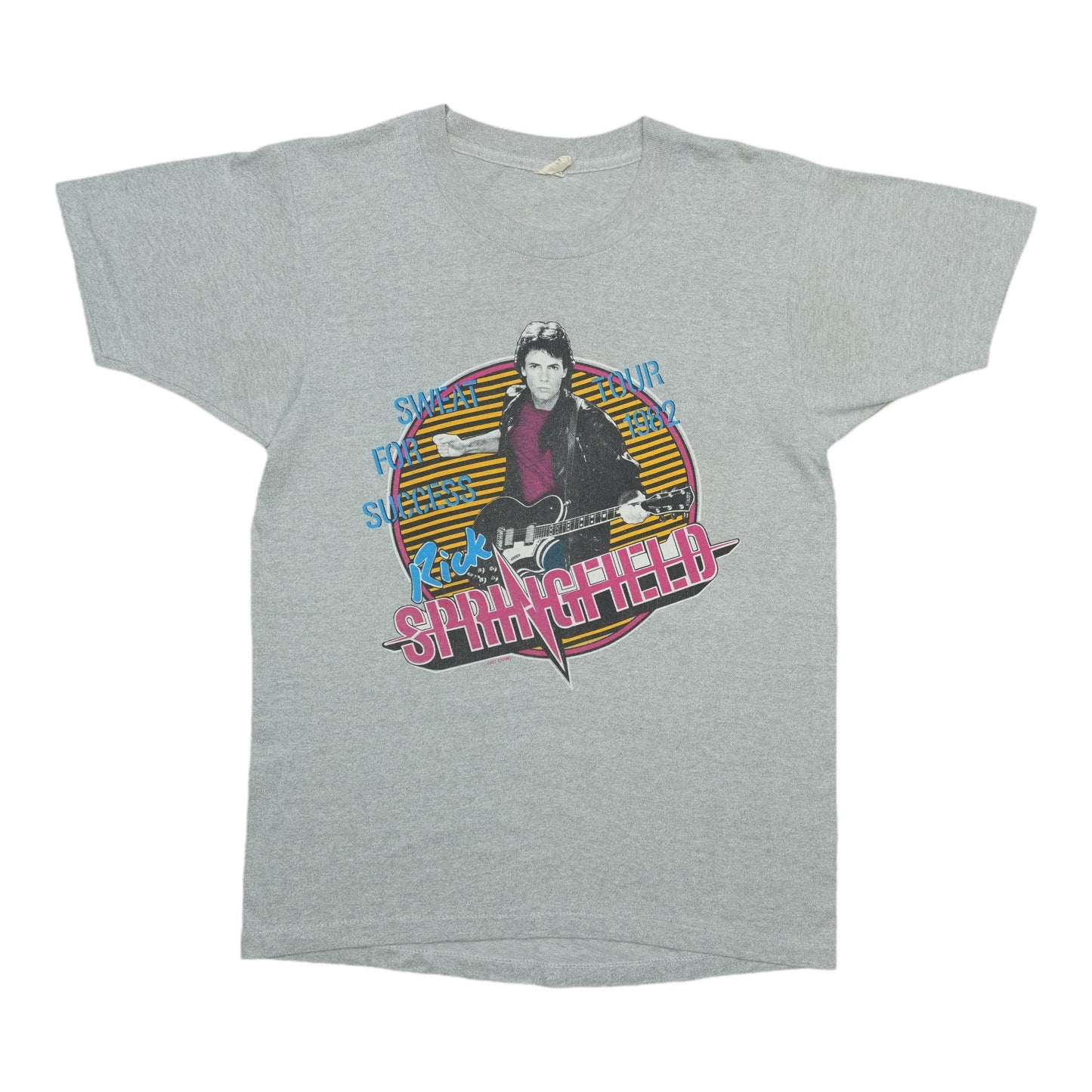 1980s Rick Springfield Sweat For Success Tour Shirt Front