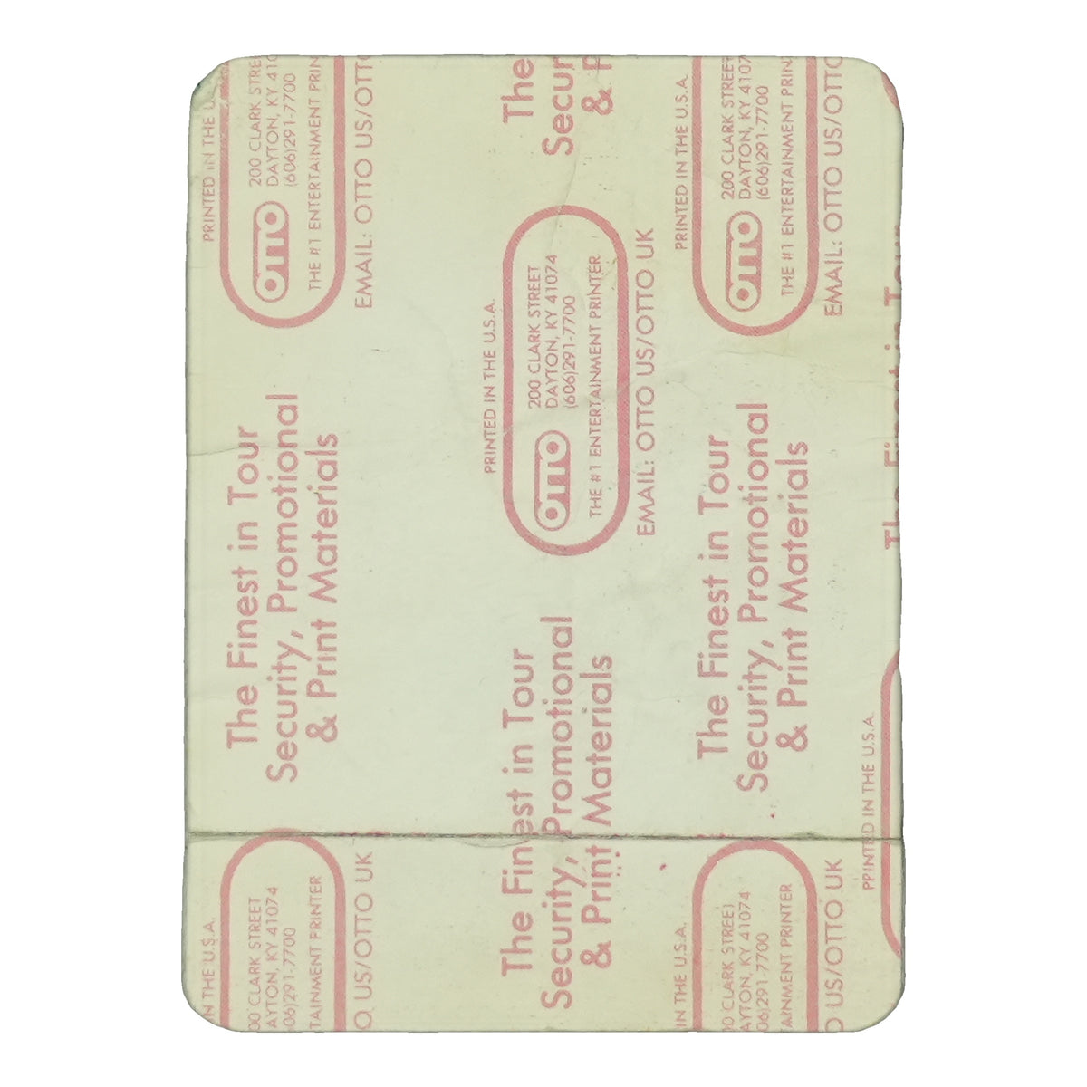 1980s Michelob Class Acts Stagehand Backstage Pass back