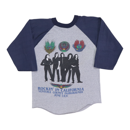 1981 Journey California Tour Jersey Shirt Back