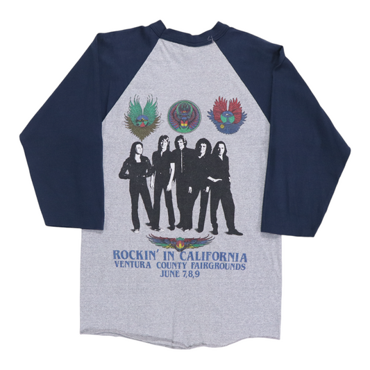 1981 Journey Rockin California Tour Jersey Shrit Back