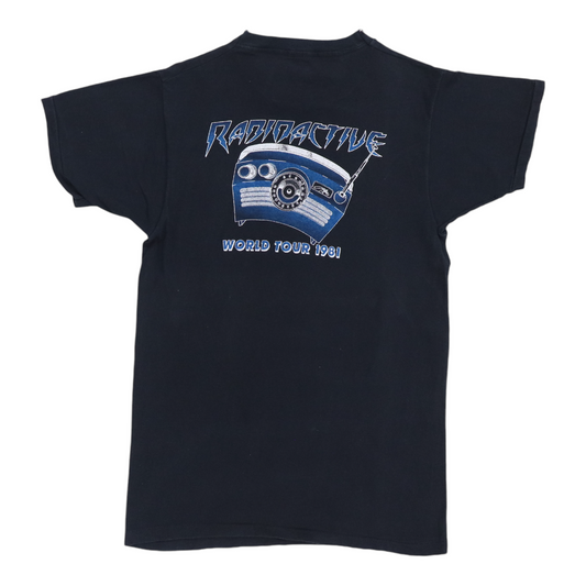 1981 Pat Travers Radioactive World Tour Shirt Back