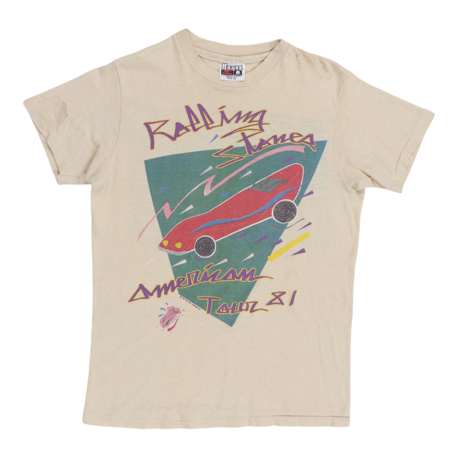 1981 The Rolling Stones US Tour Vintage Tee Shirt