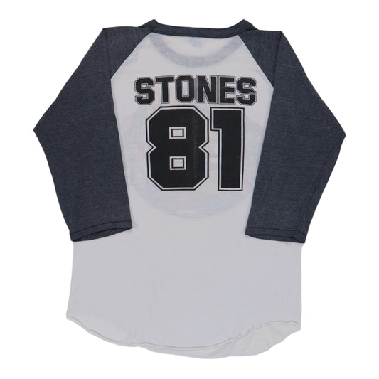 1981 Rolling Stones Jersey Shirt Back