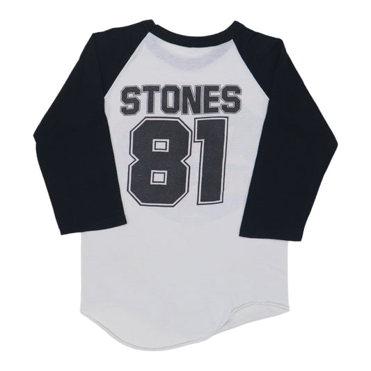 1981 Rolling Stones Jersey Shirt Back