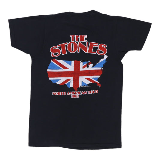 1981 Rolling Stones North American Tour Shirt Back