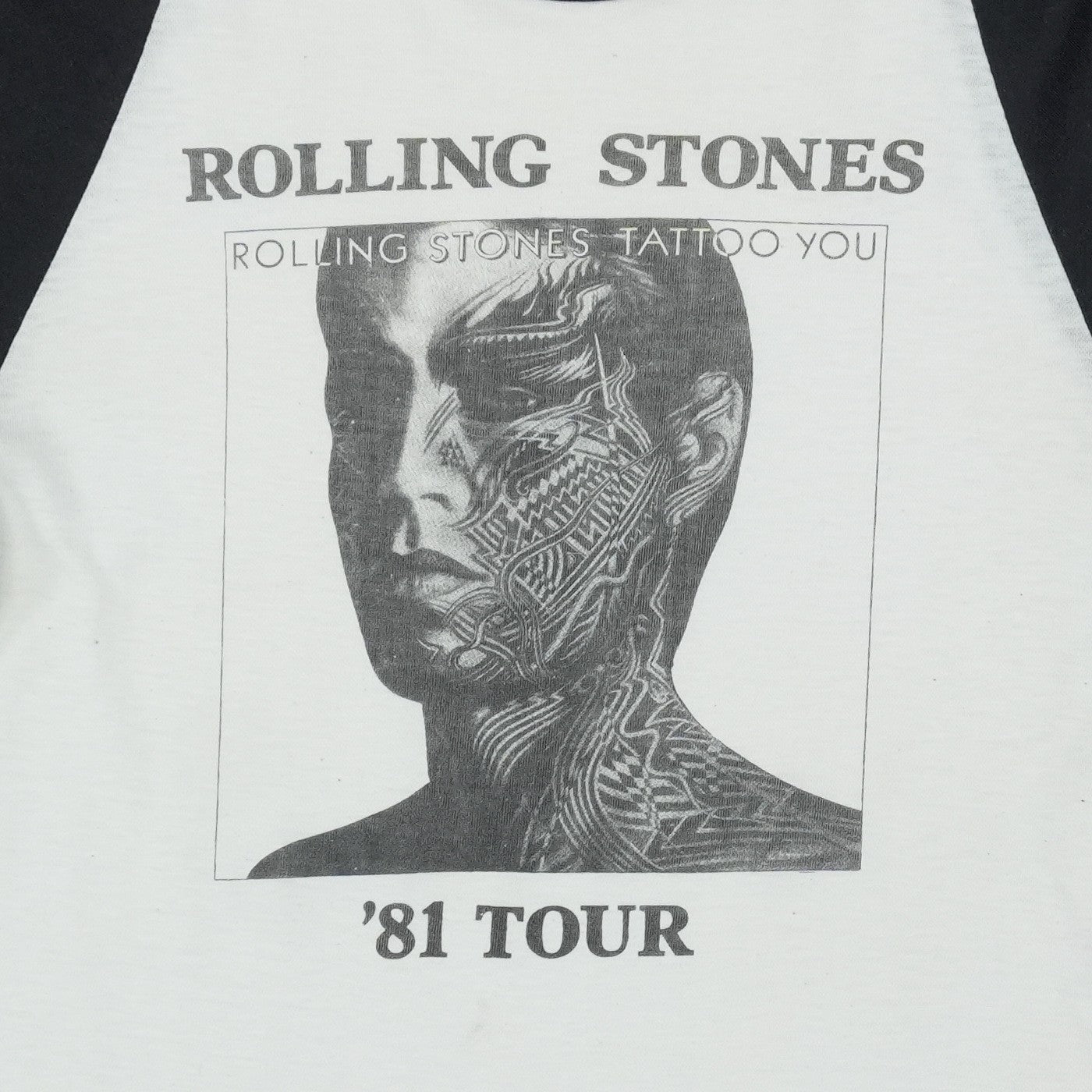 1981 Rolling Stones Tattoo You Tour Shirt