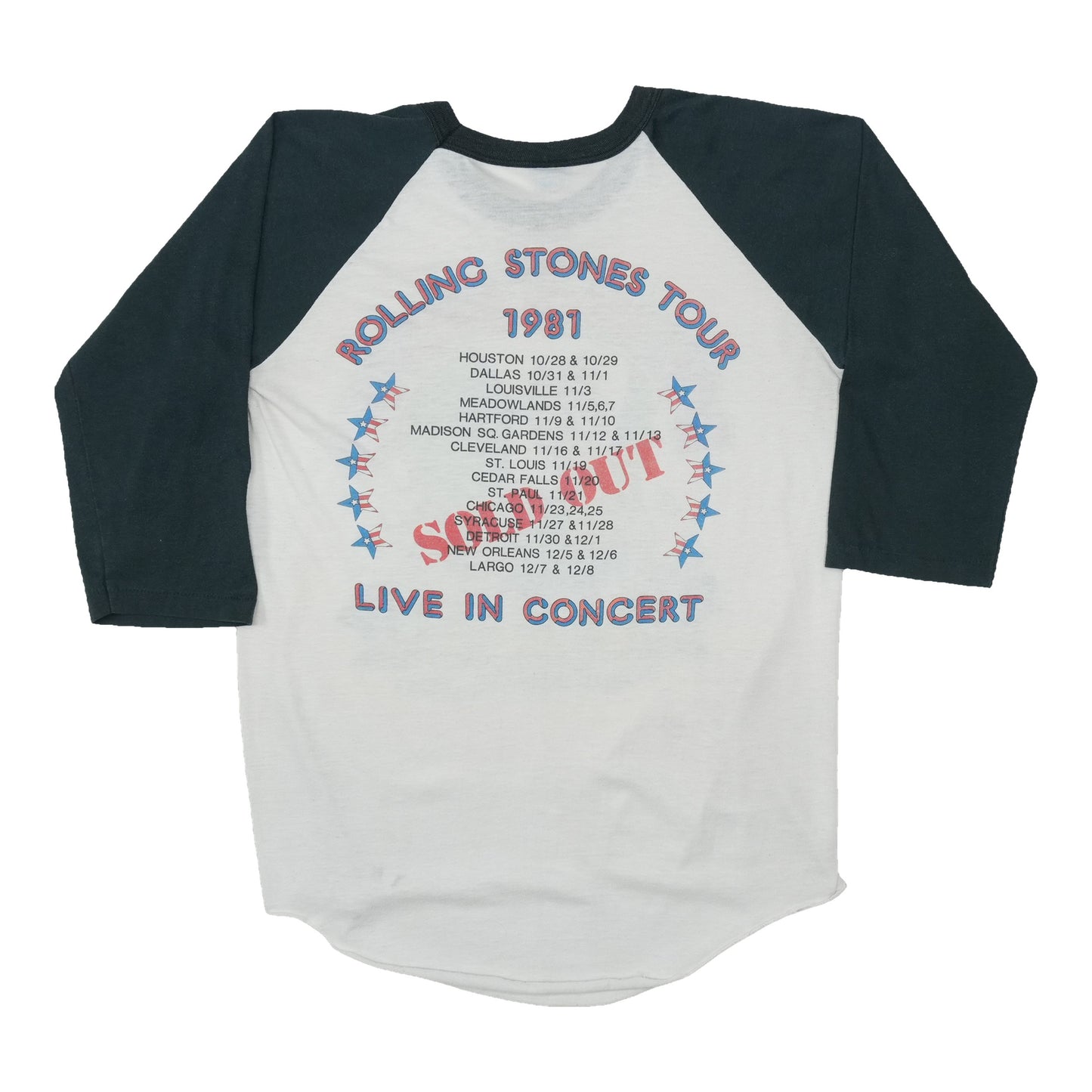 1981 Rolling Stones Tour Shirt