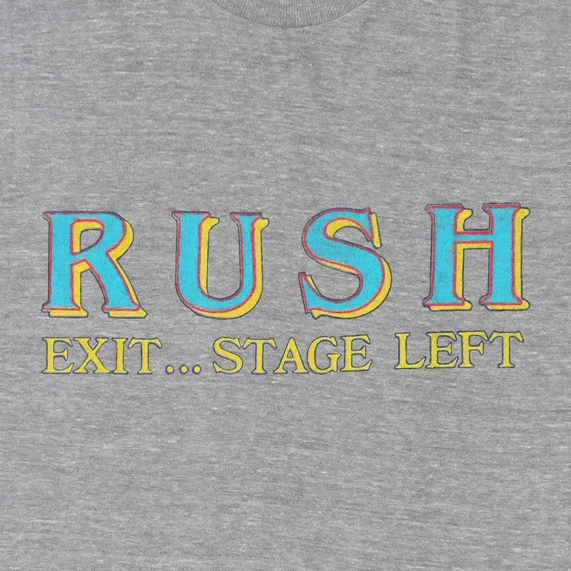 1981 Rush Exit Stage Left Shirt