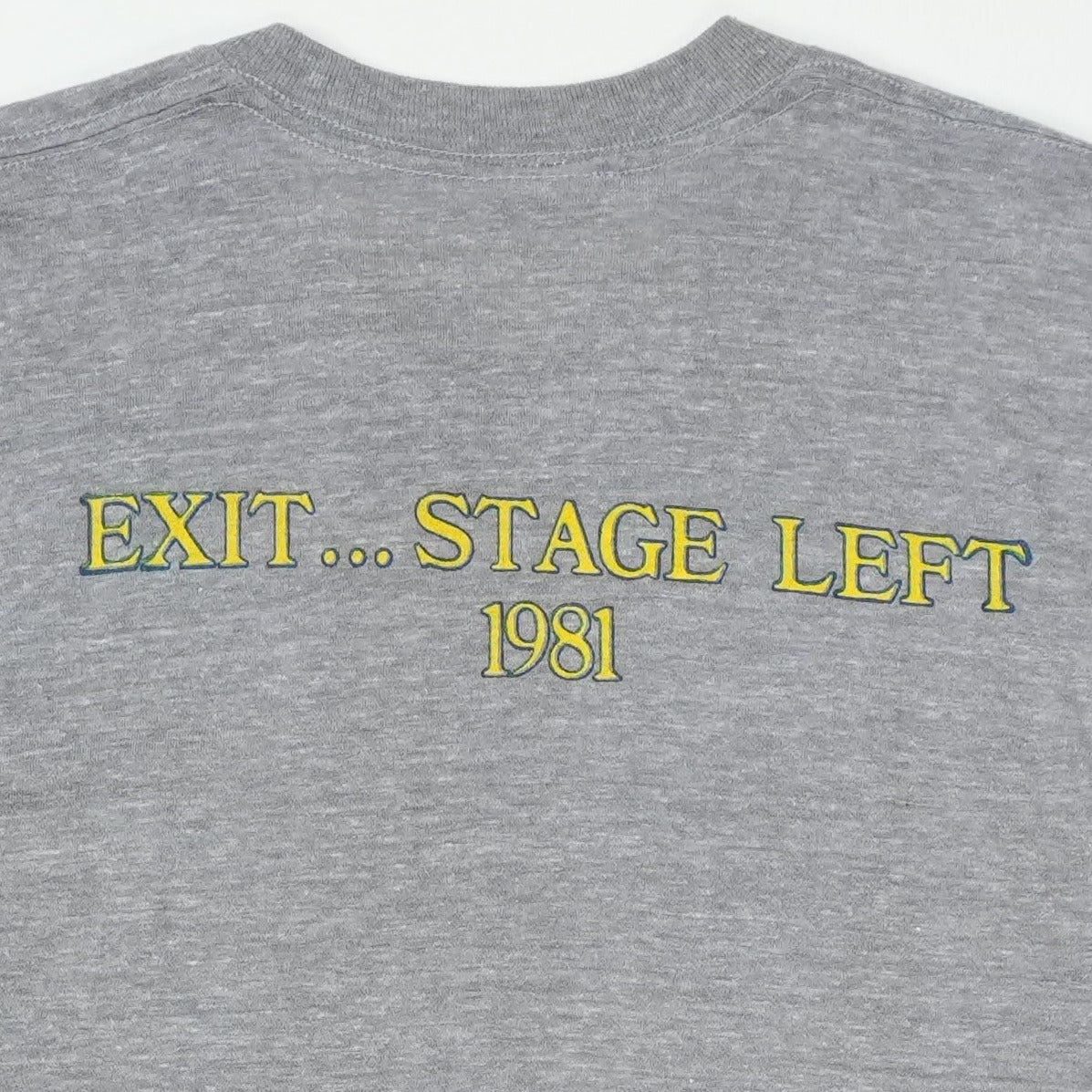 1981 Rush Exit Stage Left Shirt