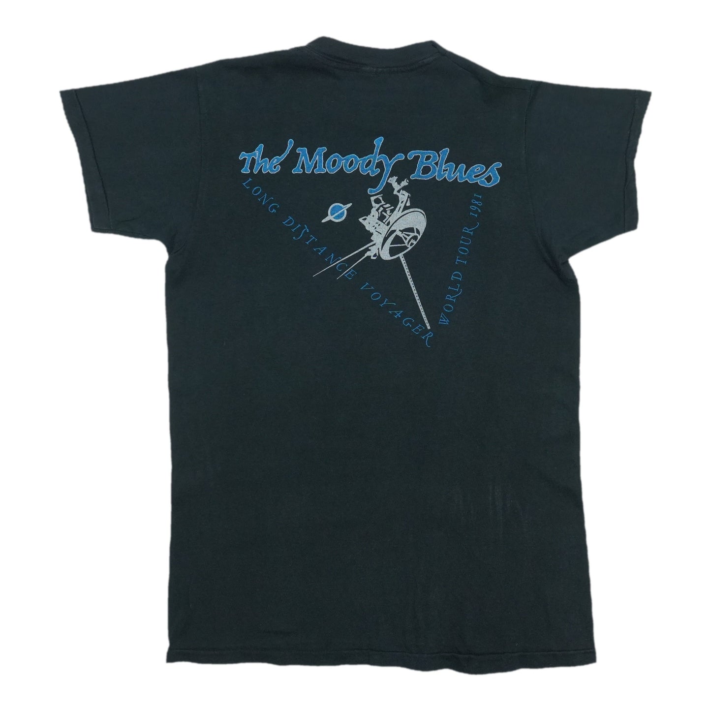 1981 The Moody Blues Long Distance Voyager World Tour Shirt Back
