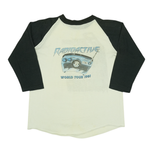1981 Pat Travers Radioactive Tour Jersey Shirt Back