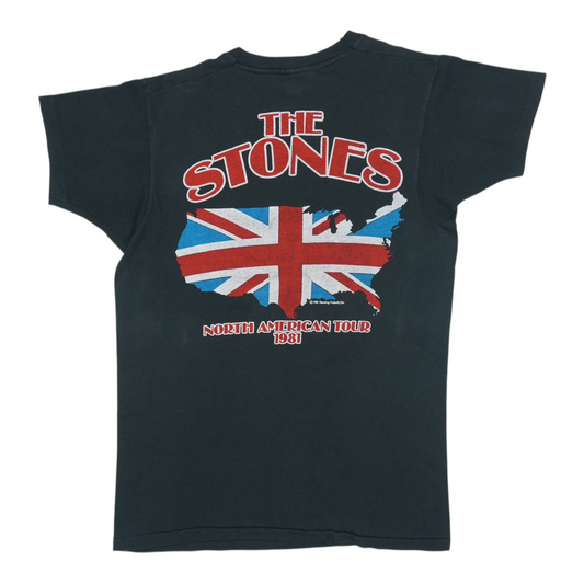 1981 Rolling Stones North American Tour Shirt Back