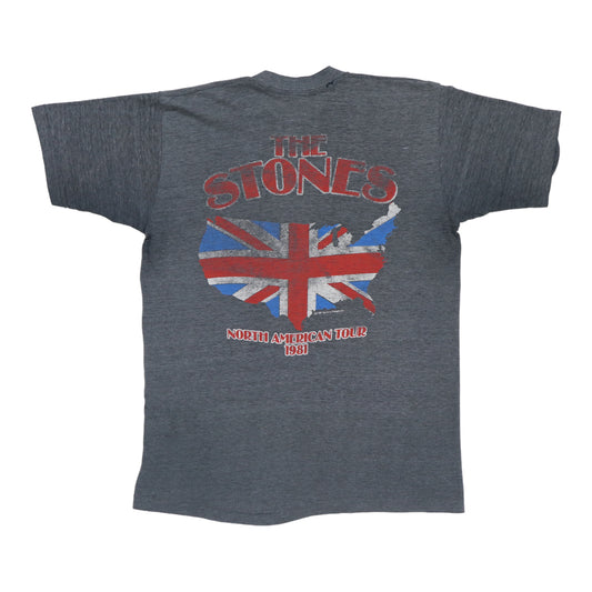 1981 Rolling Stones North American Tour Shirt Back