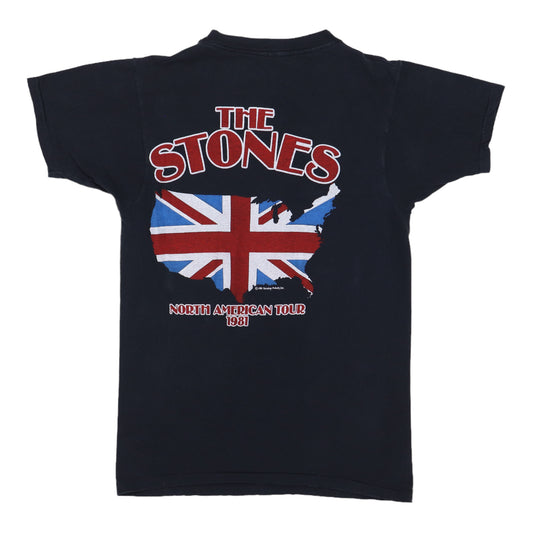 1981 Rolling Stones North American Tour Shirt Back