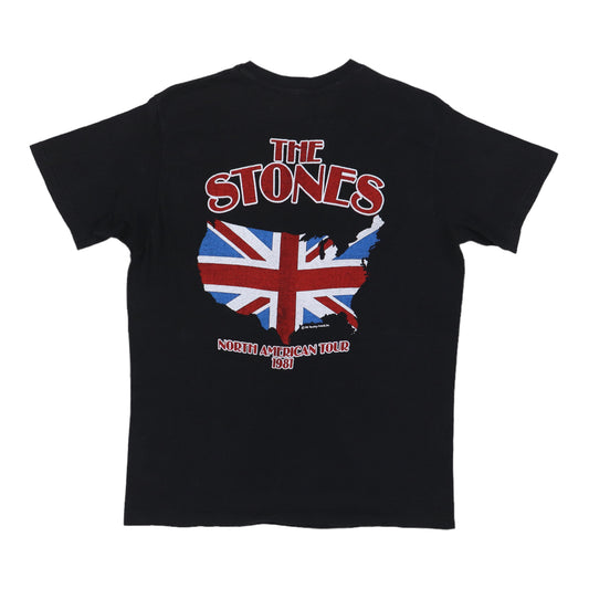1981 Rolling Stones North American Tour Shirt Back