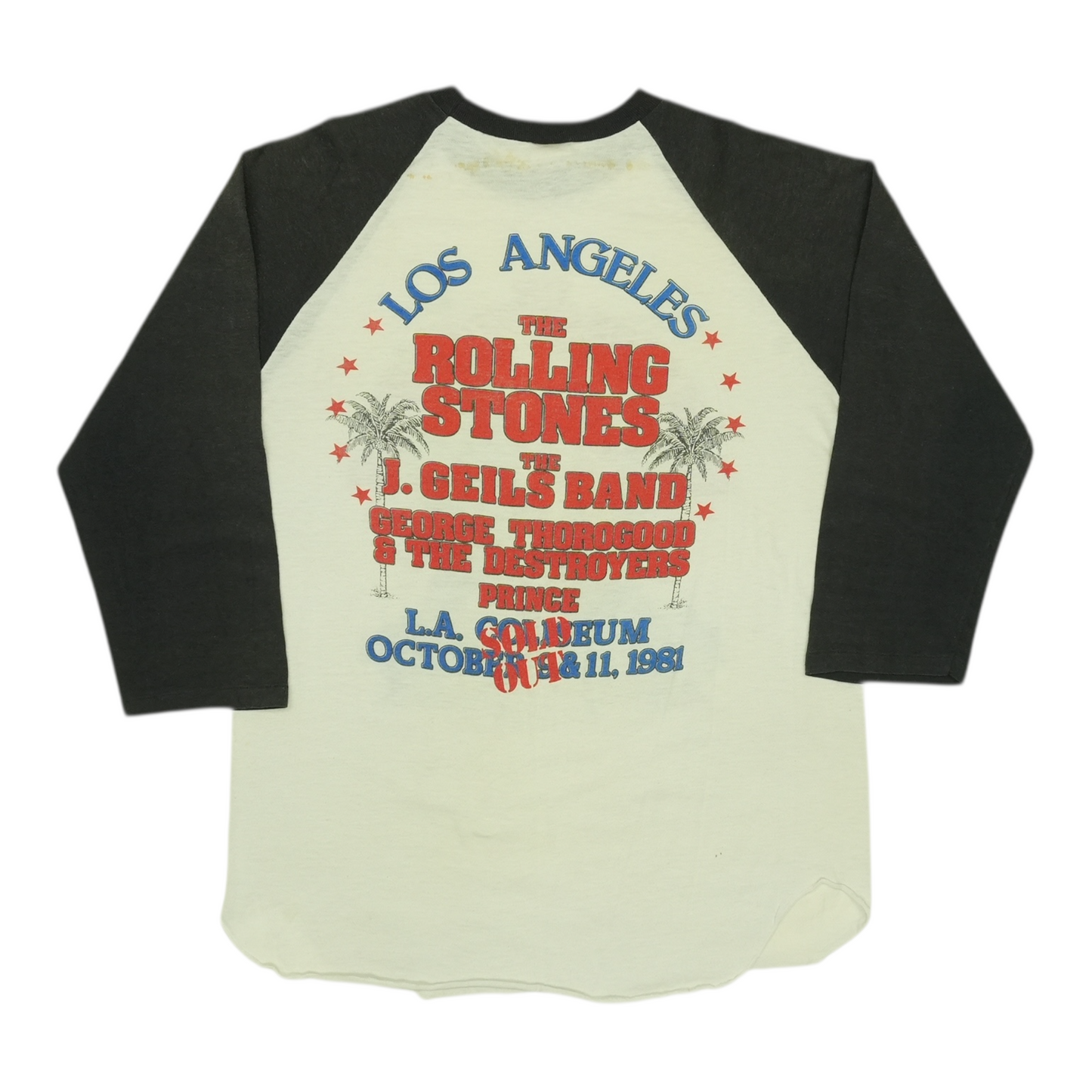 1981 Rolling Stones Prince Concert Jersey Shirt