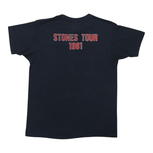 1981 Rolling Stones Shattered Tour Shirt Back