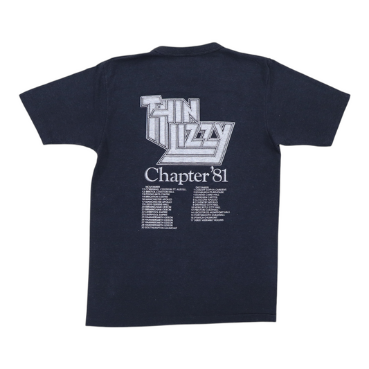 1981 Thin Lizzy Renegade Tour Shirt Back