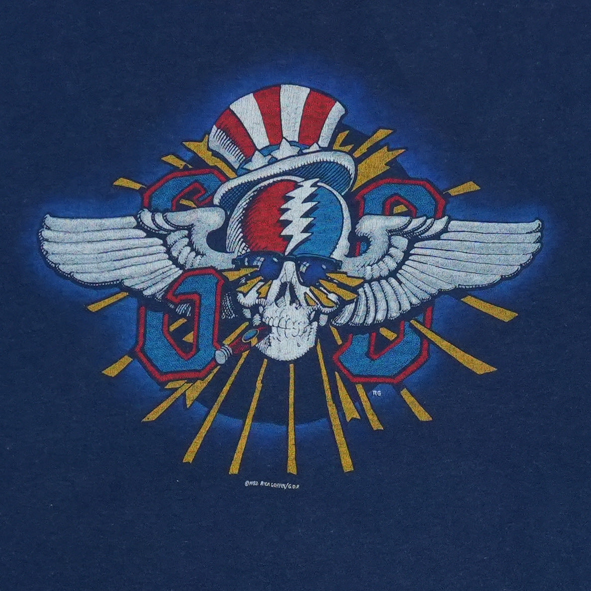 1982 Grateful Dead Fall Tour Shirt Detail 1