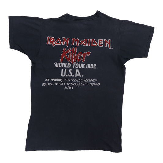 1982 Iron Maiden Killers Tour Shirt Back
