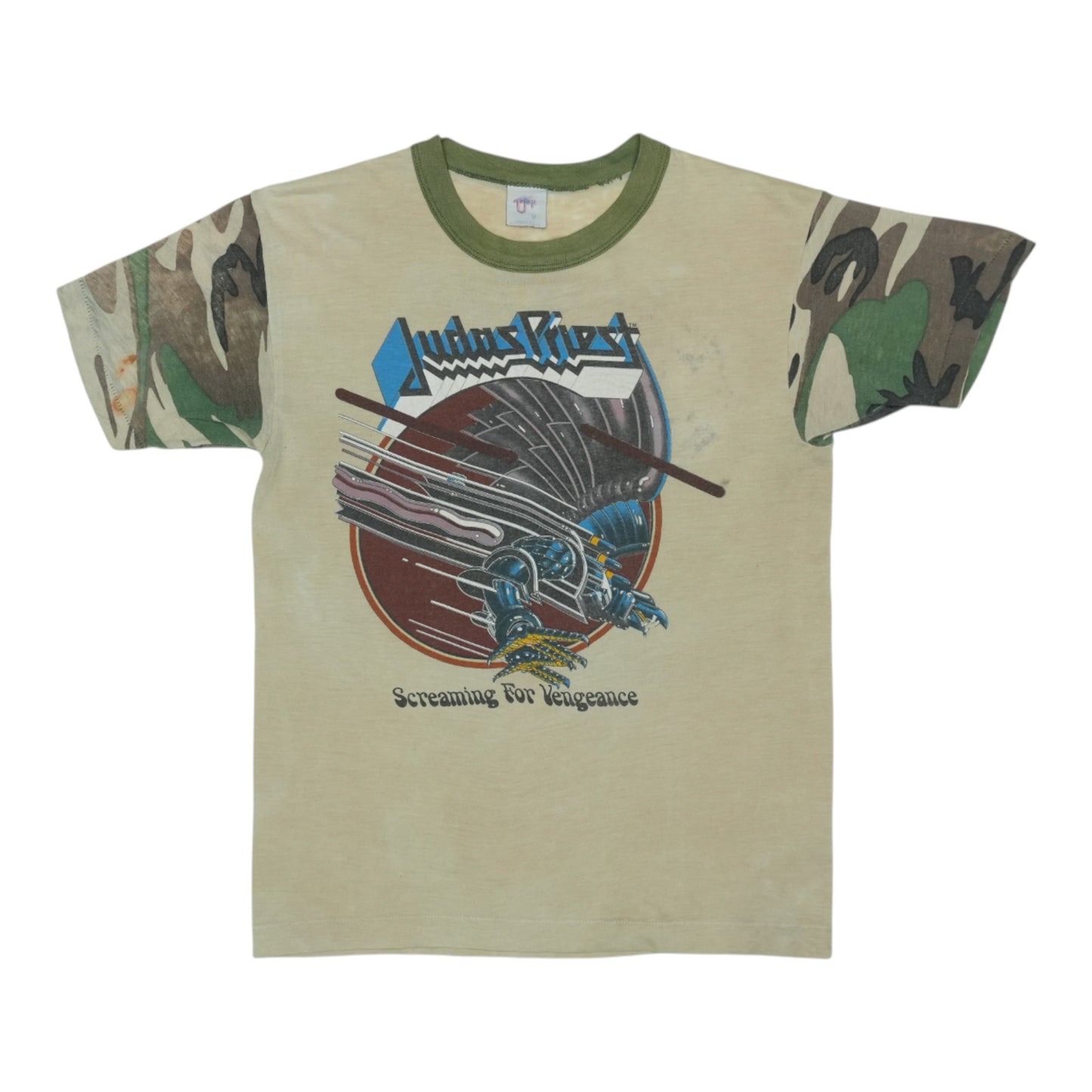 1982 Judas Priest Screaming For Vengeance Camo Tour Shirt
