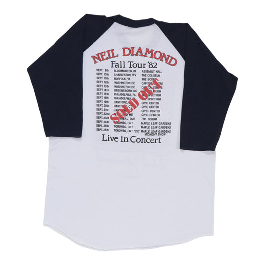 1982 Neil Diamond Tour Jersey Shirt Back