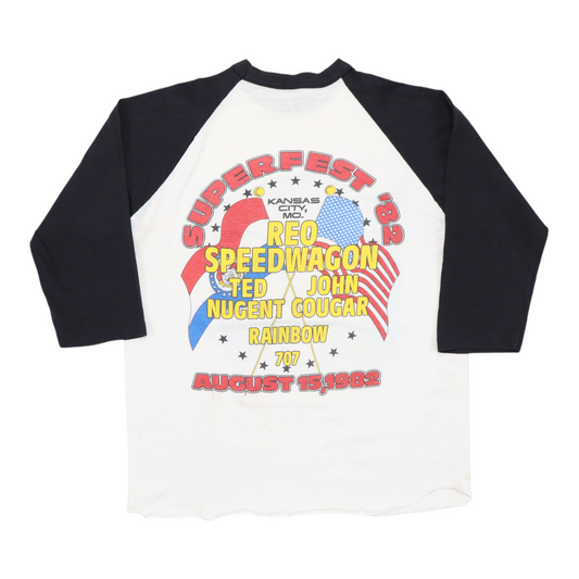 1982 REO Speedwagon Tour Jersey Shirt Back