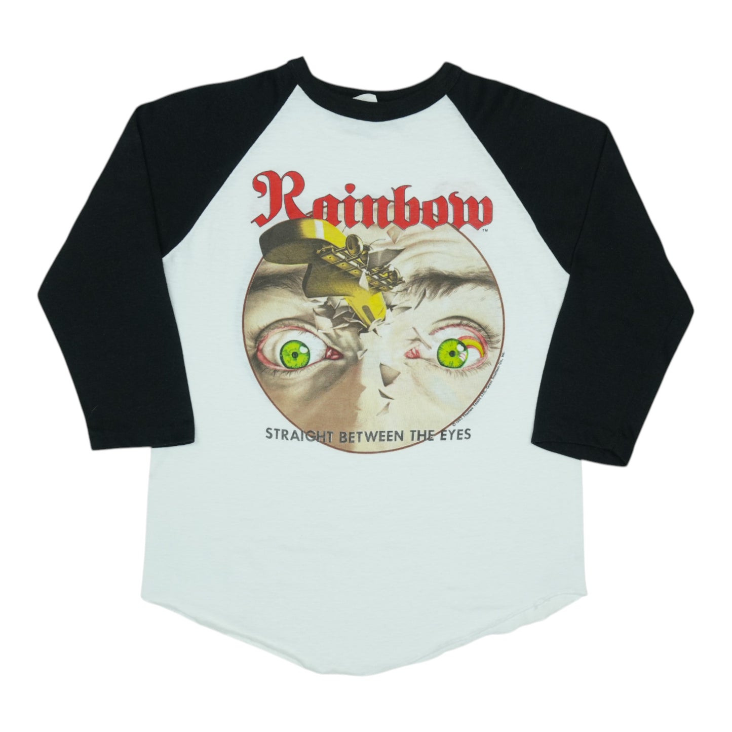 1982 Rainbow Straight Between The Eyes Tour Jersey Shirt