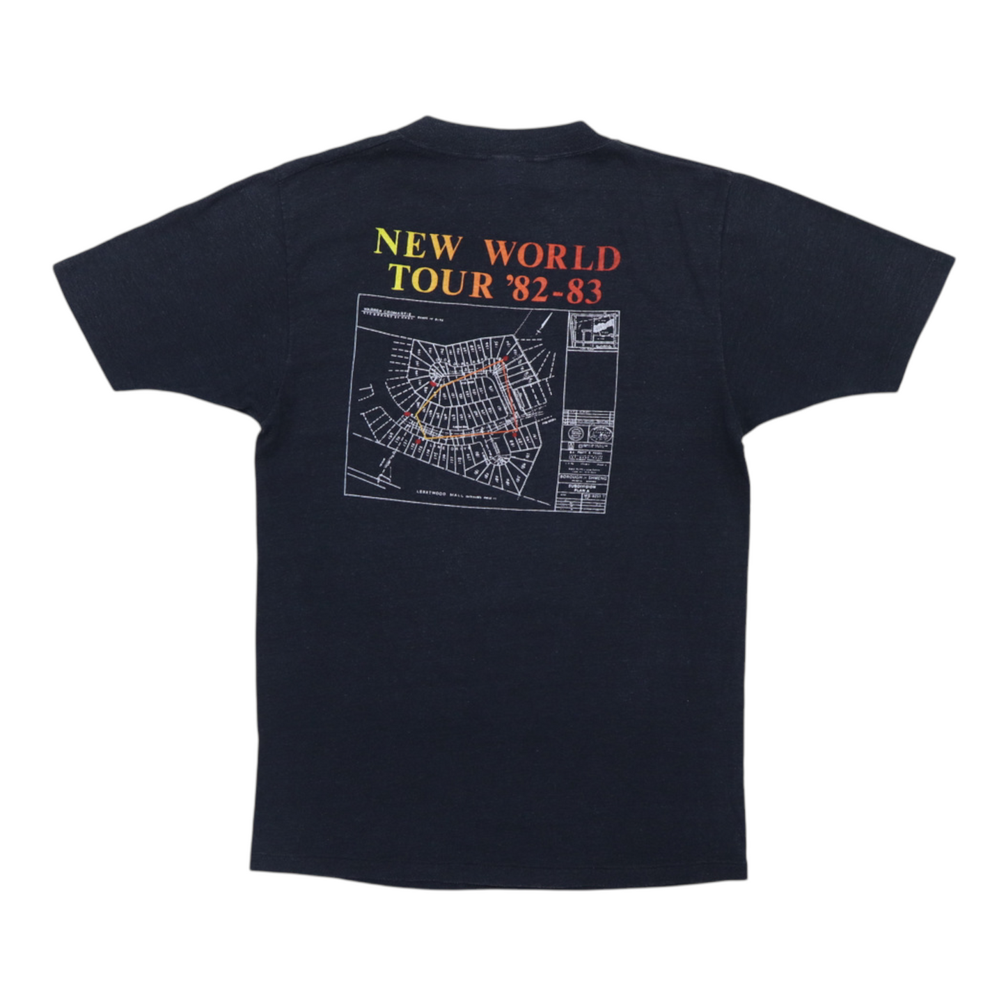 1982 Rush Signals New World Tour Shirt