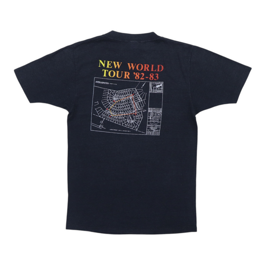 1982 Rush Signals New World Tour Shirt Back