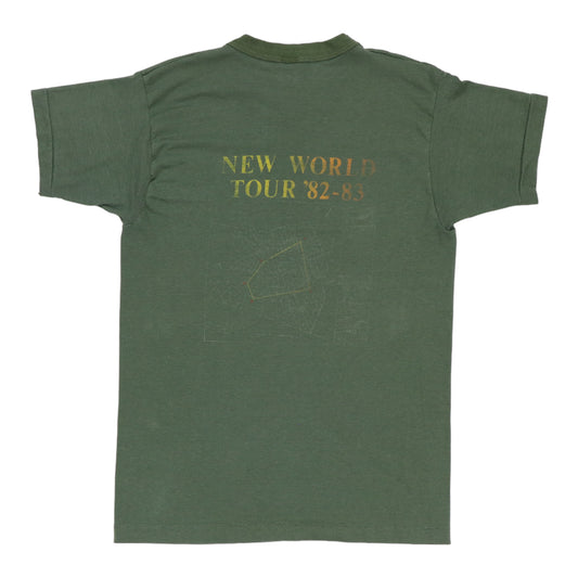 1982 Rush Signals New World Tour Shirt Back