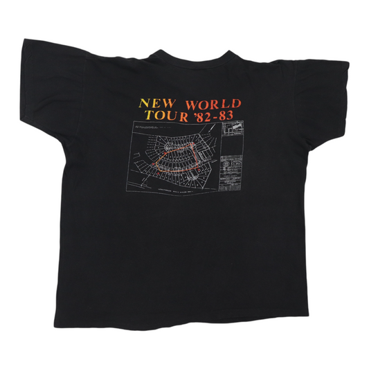 1982 Rush Signals Tour Shirt Back