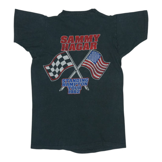 1982 Sammy Hagar Standing Hampton Tour Shirt Back