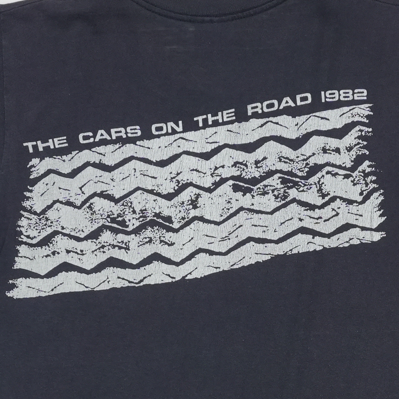 1982 The Cars On The Road Tour Shirt Detail 5