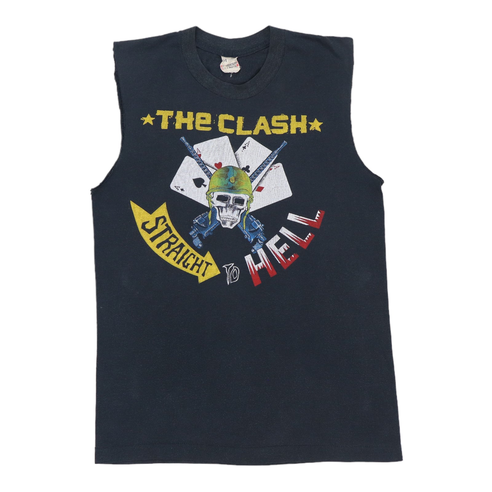 1982 The Clash Combat Rock Straight To Hell Shirt | Authentic