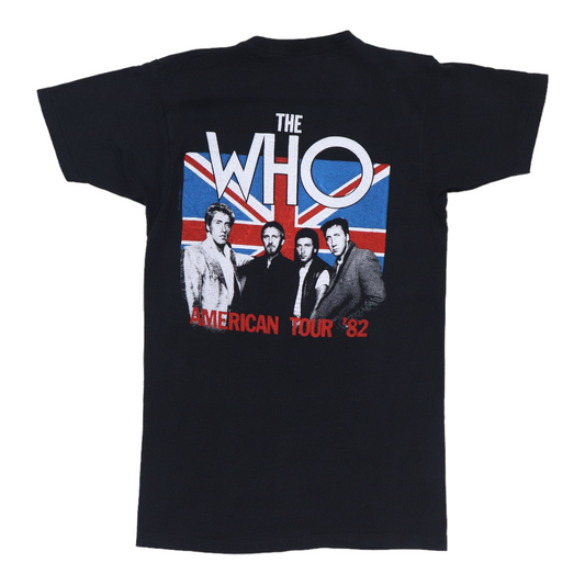 1982 The Who It's Hard Tour Shirt Back