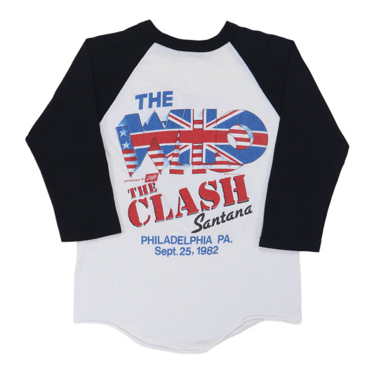 1982 The Who The Clash Tour Jersey Shirt