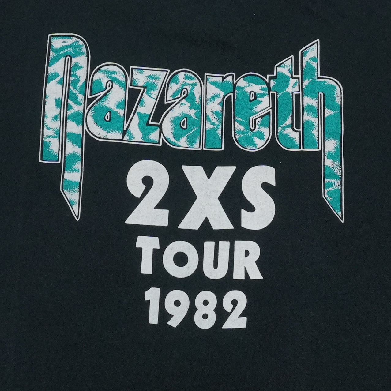 1982 Nazareth 2XS Tour Shirt Detail 3