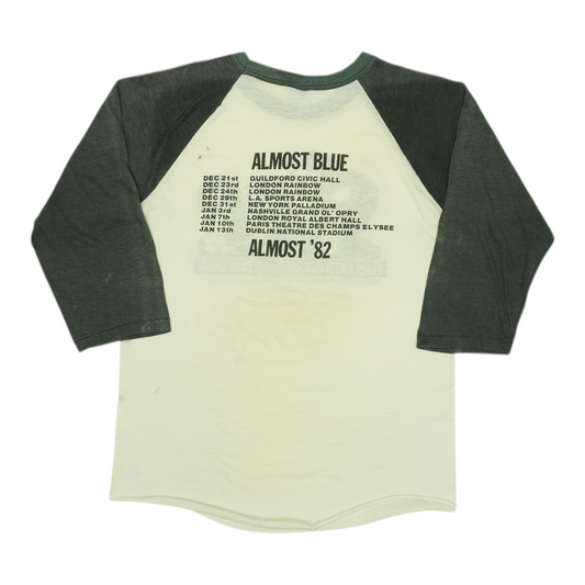 1982 Elvis Costello Almost Blue Tour Jersey Shirt Back