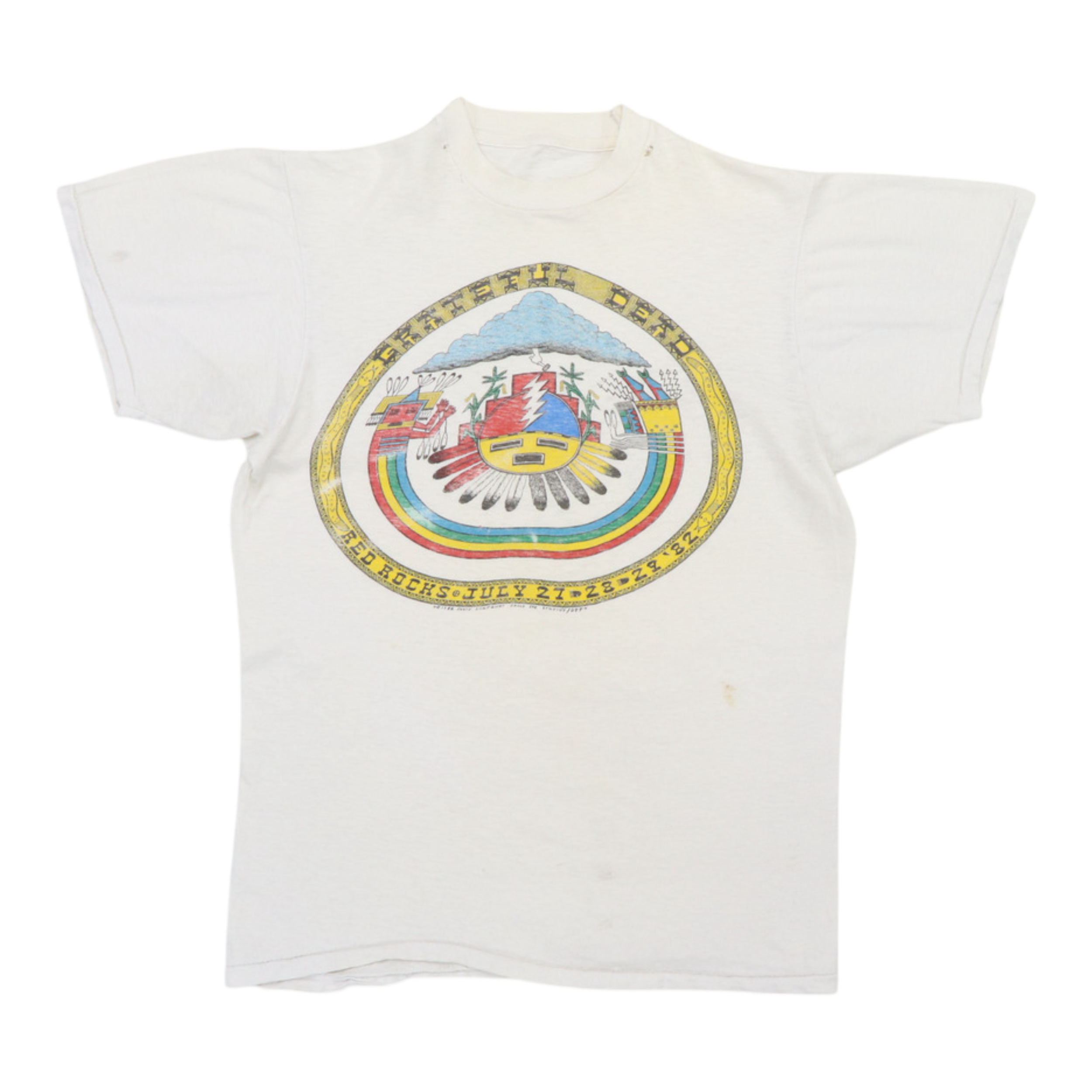 1982 Grateful Dead Red Rocks Concert Shirt | Authentic Vintage Tee
