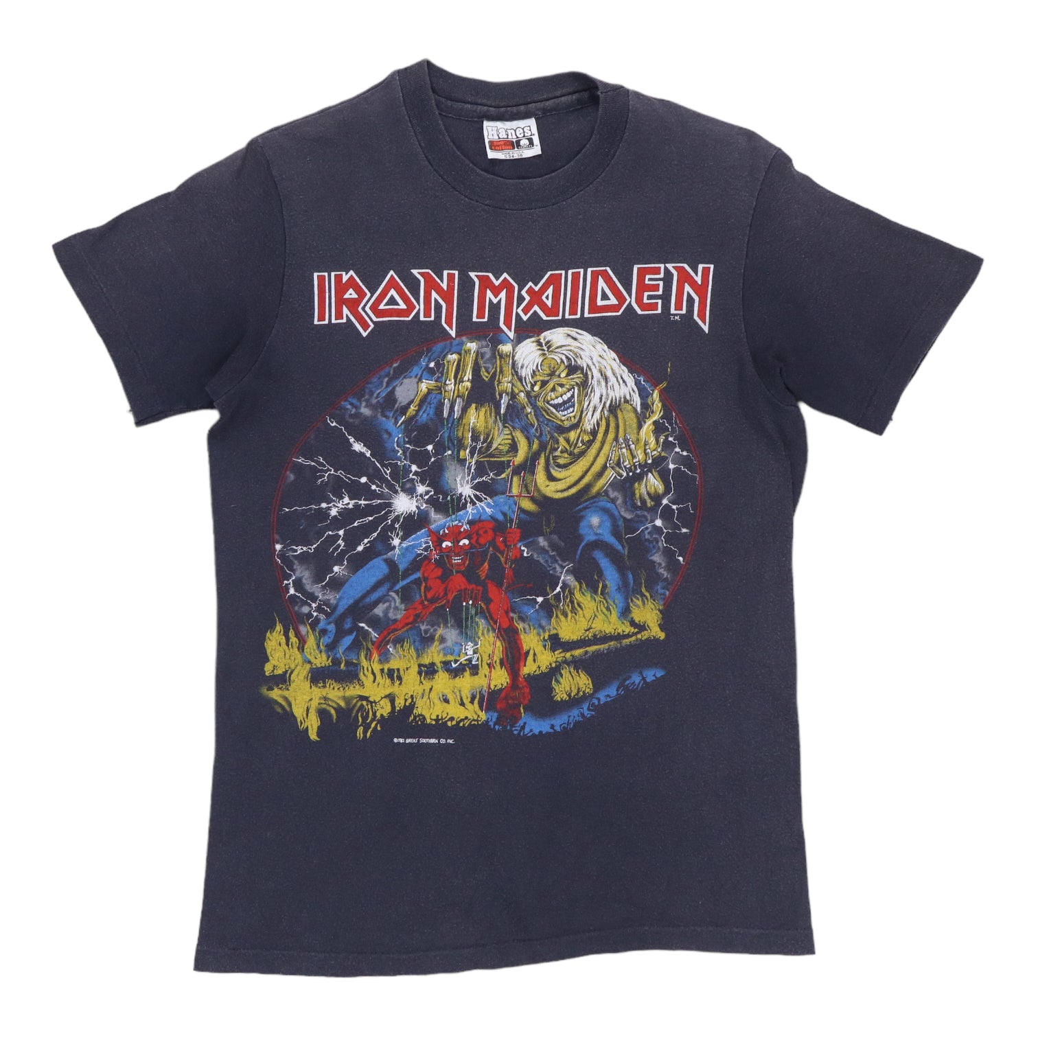 1982 Iron Maiden Number Of The Beast Shirt | Authentic Vintage Tee