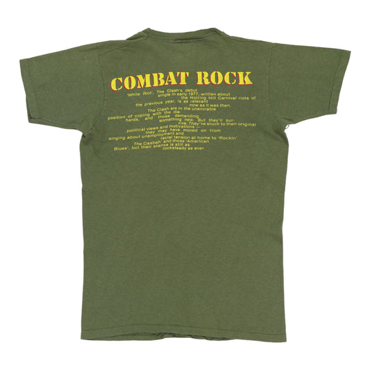 1982 The Clash Combat Rock Tour Shirt Back