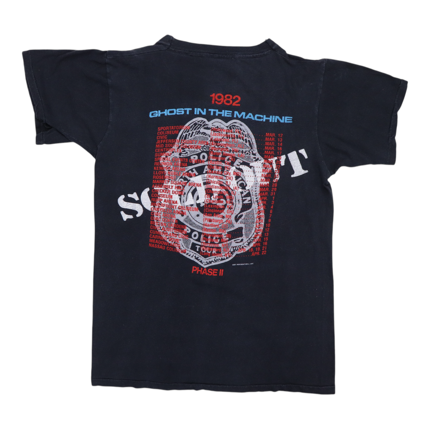 1982 The Police Ghost In The Machine Tour Shirt