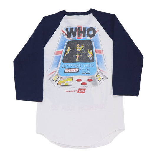 1982 The Who American Tour Jersey Shirt Back