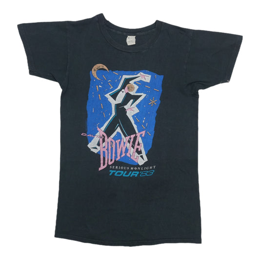 1983 David Bowie Serious Moonlight Tour Shirt Front