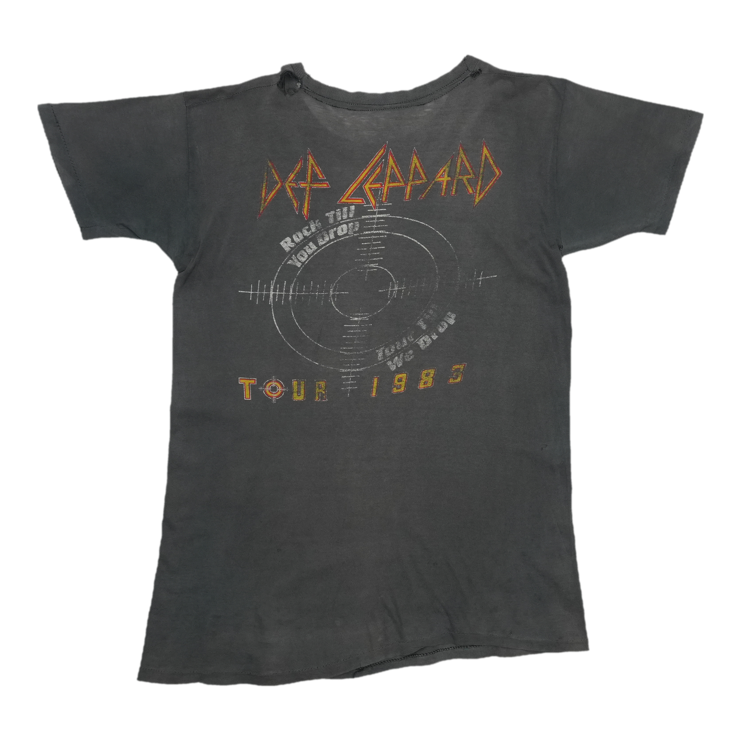 1983 Def Leppard Pyromania Tour Shirt Back