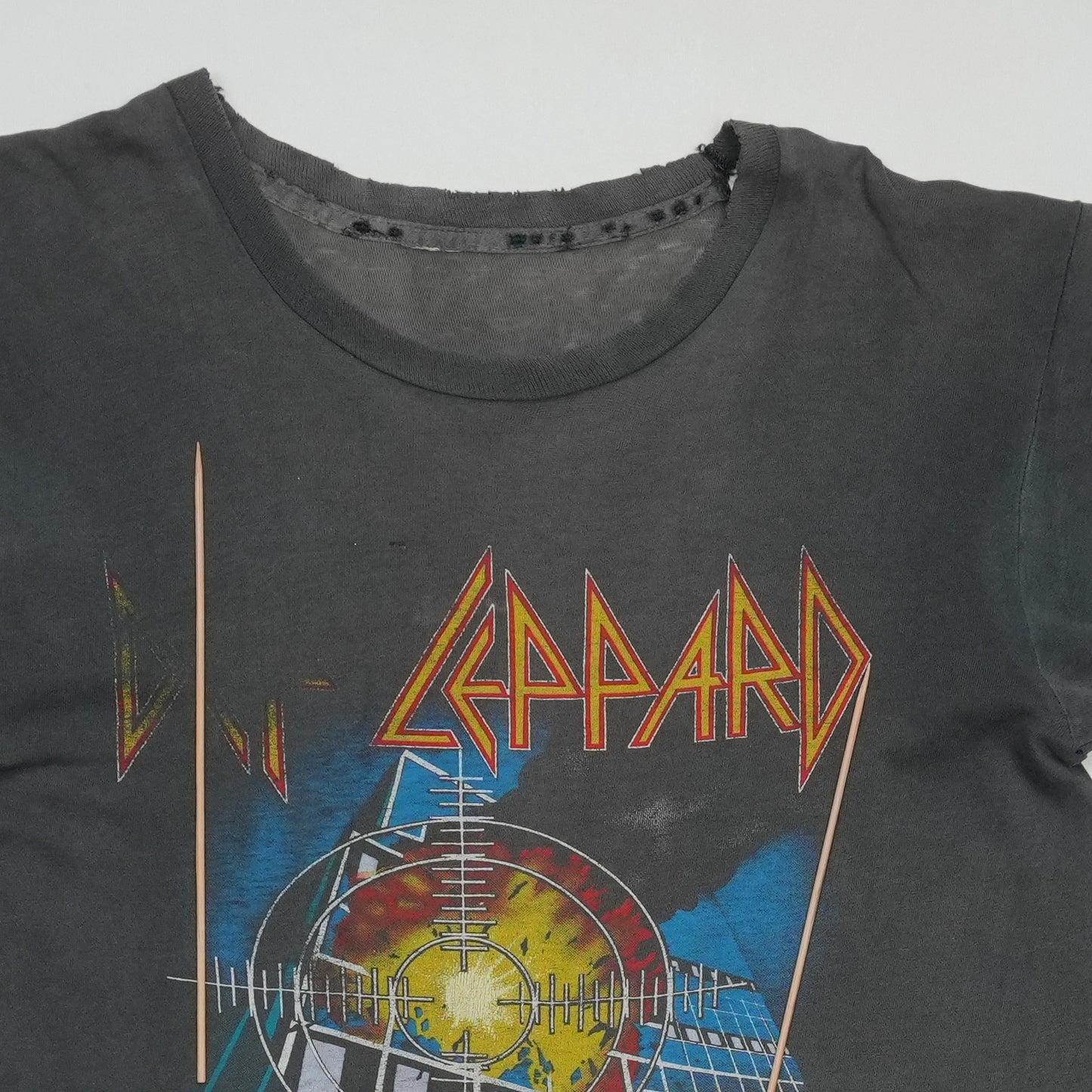 1983 Def Leppard Pyromania Tour Shirt Detail 2
