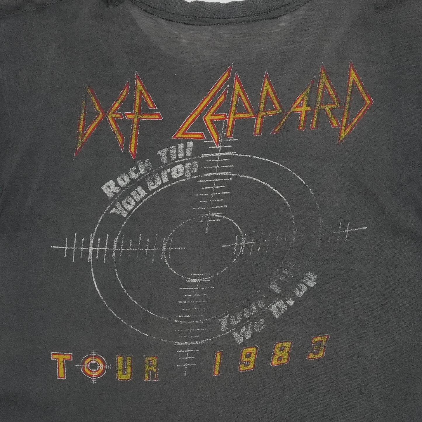 1983 Def Leppard Pyromania Tour Shirt Detail 6